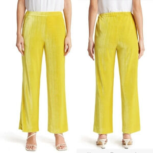 *NWT* St. John Yellow Crushed Velvet Pants